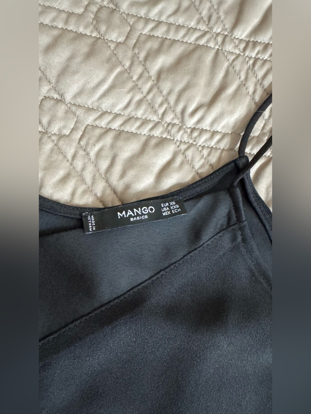 Mango Basics Black Top with Scoop Neck
